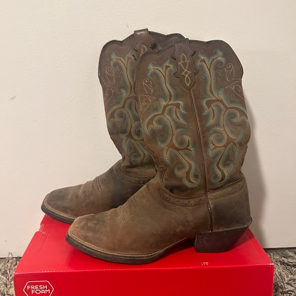 Justin Women's Stampede Durant Western Boots - Square Toe - Picture 3 of 9